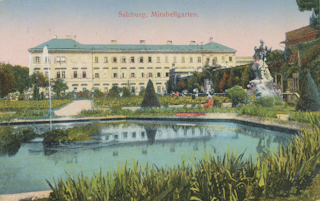 Mirabellgarten - alte historische Fotos Ansichten Bilder Aufnahmen Ansichtskarten 