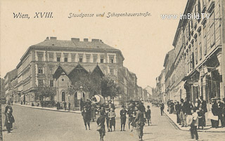 Staudgasse und Schopenhauerstrasse - Europa - alte historische Fotos Ansichten Bilder Aufnahmen Ansichtskarten 