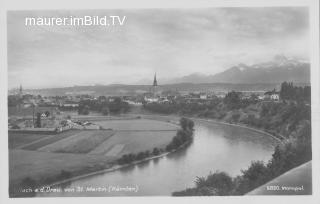 Villach von St. Martin - Villach - alte historische Fotos Ansichten Bilder Aufnahmen Ansichtskarten 