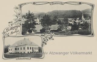 St. Georgen am Sandhof 2 Bild Karte  - Oesterreich - alte historische Fotos Ansichten Bilder Aufnahmen Ansichtskarten 