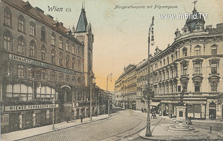 Margarethenplatz - Pilgramgasse - Wien  5.,Margareten - alte historische Fotos Ansichten Bilder Aufnahmen Ansichtskarten 