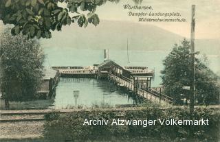 Klagenfurt. Militär-Schwimmschule  - Oesterreich - alte historische Fotos Ansichten Bilder Aufnahmen Ansichtskarten 