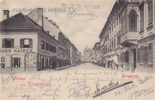 Klagenfurt Burggasse - Klagenfurt(Stadt) - alte historische Fotos Ansichten Bilder Aufnahmen Ansichtskarten 