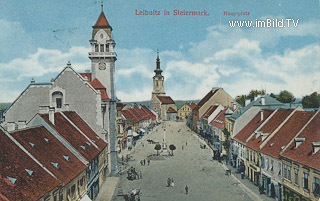 Leibnitz - Hauptplatz - Europa - alte historische Fotos Ansichten Bilder Aufnahmen Ansichtskarten 