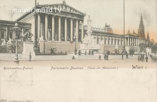 Wien - Parlament - Europa - alte historische Fotos Ansichten Bilder Aufnahmen Ansichtskarten 