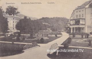 Rohitsch-Sauerbrunn, Grazerheim und Curplatz - Rohitsch-Sauerbrunn / Rogaška Slatina - alte historische Fotos Ansichten Bilder Aufnahmen Ansichtskarten 