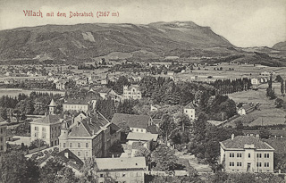 Vom Stadtpfarrturm Richtung Völkendorf - Villach-Innere Stadt - alte historische Fotos Ansichten Bilder Aufnahmen Ansichtskarten 