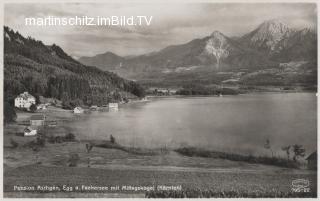 Egger Bucht mit Pension Aschgan - Villach(Stadt) - alte historische Fotos Ansichten Bilder Aufnahmen Ansichtskarten 