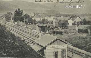 Bahnhof Launsdorf - St. Georgen am Längsee - alte historische Fotos Ansichten Bilder Aufnahmen Ansichtskarten 