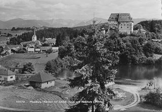 Moosburg mit Schloss - Oesterreich - alte historische Fotos Ansichten Bilder Aufnahmen Ansichtskarten 