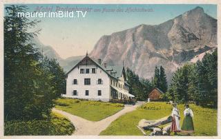 Bodenbauer mit Hochschwab - Bruck an der Mur - alte historische Fotos Ansichten Bilder Aufnahmen Ansichtskarten 