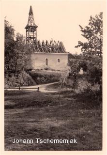 Egg am See, Erneuerung des Kirchendaches - Oesterreich - alte historische Fotos Ansichten Bilder Aufnahmen Ansichtskarten 