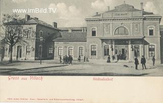 Südbahnhof - Hauptbahnhof - Oesterreich - alte historische Fotos Ansichten Bilder Aufnahmen Ansichtskarten 