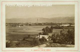 Klagenfurt von der Zigguln - KAB - Klagenfurt(Stadt) - alte historische Fotos Ansichten Bilder Aufnahmen Ansichtskarten 