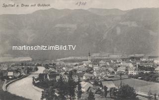 Spittal an der Drau mit Goldeck - Spittal an der Drau - alte historische Fotos Ansichten Bilder Aufnahmen Ansichtskarten 