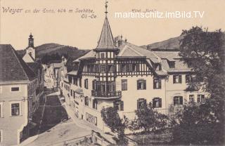 Weyer an der Enns, Hotel Post - Weyer - alte historische Fotos Ansichten Bilder Aufnahmen Ansichtskarten 