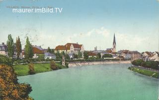 Draublick - Villach-Innere Stadt - alte historische Fotos Ansichten Bilder Aufnahmen Ansichtskarten 