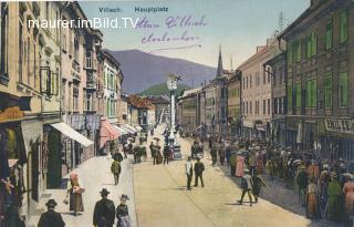 Hauptplatz Villach - Hauptplatz - alte historische Fotos Ansichten Bilder Aufnahmen Ansichtskarten 