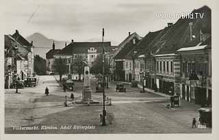 Völkermarkt - Unterer Platz (Adolf Hitler Platz) - Völkermarkt - alte historische Fotos Ansichten Bilder Aufnahmen Ansichtskarten 