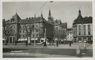 Klagenfurt - Kaiser Franz Josef Platz - Oesterreich - alte historische Fotos Ansichten Bilder Aufnahmen Ansichtskarten 