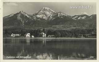 Faakersee mit Mittagskogel - Oesterreich - alte historische Fotos Ansichten Bilder Aufnahmen Ansichtskarten 