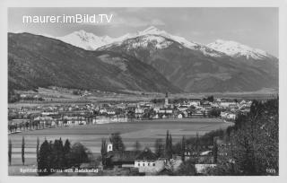 Spittal a. d. Drau mit Salzkofel - Kärnten - alte historische Fotos Ansichten Bilder Aufnahmen Ansichtskarten 