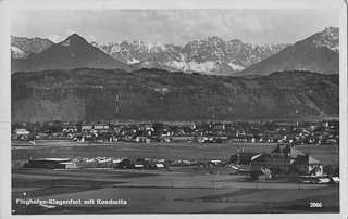Flughafen Klagenfurt - Oesterreich - alte historische Fotos Ansichten Bilder Aufnahmen Ansichtskarten 
