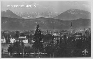 Klagenfurt mit Karawanken - Oesterreich - alte historische Fotos Ansichten Bilder Aufnahmen Ansichtskarten 