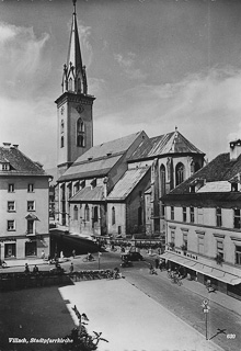 Villach Rathausplatz - Oesterreich - alte historische Fotos Ansichten Bilder Aufnahmen Ansichtskarten 