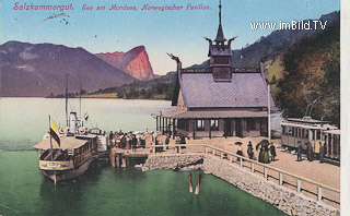 Mondsee - Norwegischer Pavillon - Oesterreich - alte historische Fotos Ansichten Bilder Aufnahmen Ansichtskarten 