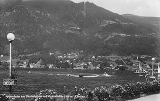 Blick vom Lido Richtung Annenheim - Kärnten - alte historische Fotos Ansichten Bilder Aufnahmen Ansichtskarten 