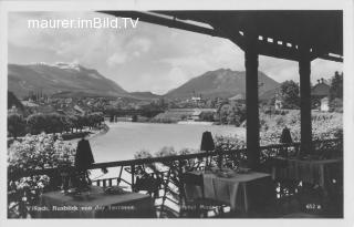 Ausblick von der Terrasse Hotel Mosser - Oesterreich - alte historische Fotos Ansichten Bilder Aufnahmen Ansichtskarten 