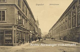 Klagenfurt Bahnhofstrasse - Klagenfurt am Wörthersee - alte historische Fotos Ansichten Bilder Aufnahmen Ansichtskarten 