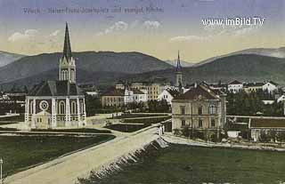 Evangelische Kirche - Villach - alte historische Fotos Ansichten Bilder Aufnahmen Ansichtskarten 