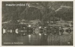 Annenheim vom See - Oesterreich - alte historische Fotos Ansichten Bilder Aufnahmen Ansichtskarten 