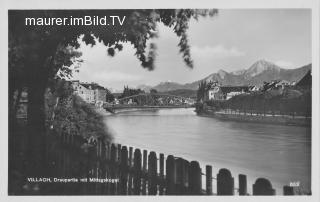 An der Drau - Villach-Innere Stadt - alte historische Fotos Ansichten Bilder Aufnahmen Ansichtskarten 