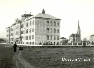 Die neue Bürgerschule von 1907 - Kärnten - alte historische Fotos Ansichten Bilder Aufnahmen Ansichtskarten 