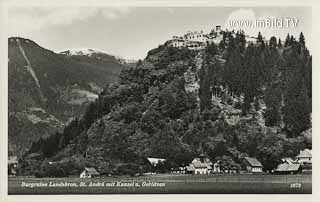 Gratschach und Burgruine Landskron - Kärnten - alte historische Fotos Ansichten Bilder Aufnahmen Ansichtskarten 