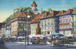 Graz - Hauptplatz - Oesterreich - alte historische Fotos Ansichten Bilder Aufnahmen Ansichtskarten 