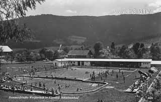 Schwimmbad in Weissbriach - Oesterreich - alte historische Fotos Ansichten Bilder Aufnahmen Ansichtskarten 