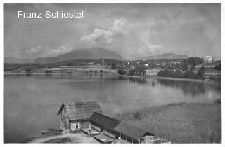 Egg am See, Boots und Badehaus Gasthof Aschgan - Kärnten - alte historische Fotos Ansichten Bilder Aufnahmen Ansichtskarten 