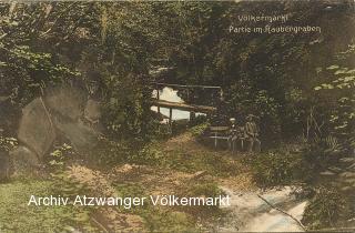 Völkermarkt Partie im Rauberggraben - Völkermarkt - alte historische Fotos Ansichten Bilder Aufnahmen Ansichtskarten 