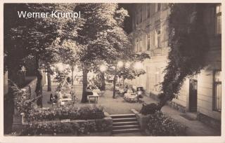 193? - Villach, Gastgarten Hotel Post - Kärnten - alte historische Fotos Ansichten Bilder Aufnahmen Ansichtskarten 