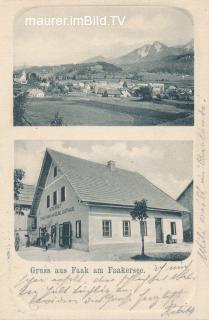 Tscheruts Gemischtwaren-Handlung und Gasthaus - Villach Land - alte historische Fotos Ansichten Bilder Aufnahmen Ansichtskarten 