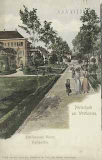 Etablissement Werzer - Parkpartie - Europa - alte historische Fotos Ansichten Bilder Aufnahmen Ansichtskarten 