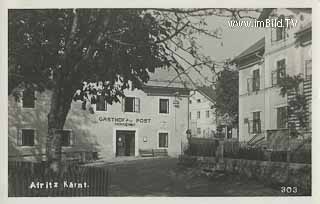 Afritz - Gasthof zur Post - Kärnten - alte historische Fotos Ansichten Bilder Aufnahmen Ansichtskarten 