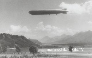 Graf Zeppelin überm Faakersee - Villach(Stadt) - alte historische Fotos Ansichten Bilder Aufnahmen Ansichtskarten 