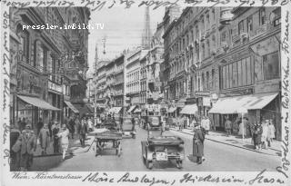 Kärntnerstrasse - Wien,Innere Stadt - alte historische Fotos Ansichten Bilder Aufnahmen Ansichtskarten 