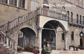 Capodistria, Rathaus Detailansicht - Küsten- und Karstgebiet (Obalno-kraška) - alte historische Fotos Ansichten Bilder Aufnahmen Ansichtskarten 