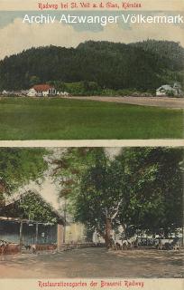 2 Bild Karte Radweg, Brauerei Radweg  - Kärnten - alte historische Fotos Ansichten Bilder Aufnahmen Ansichtskarten 